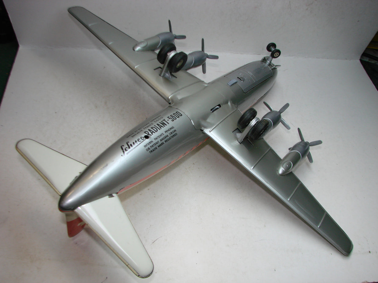SE1 - Schuco, Elektro Radiant 5600, Blech Flugzeug, Swissair, ovp, von 1954