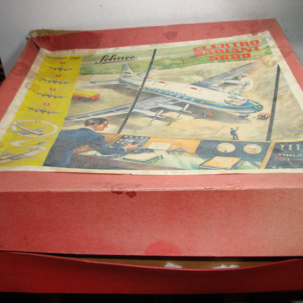 SE1 - Schuco, Elektro Radiant 5600, Blech Flugzeug, Swissair, ovp, von 1954