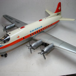 SE1 - Schuco, Elektro Radiant 5600, Blech Flugzeug, Swissair, ovp, von 1954
