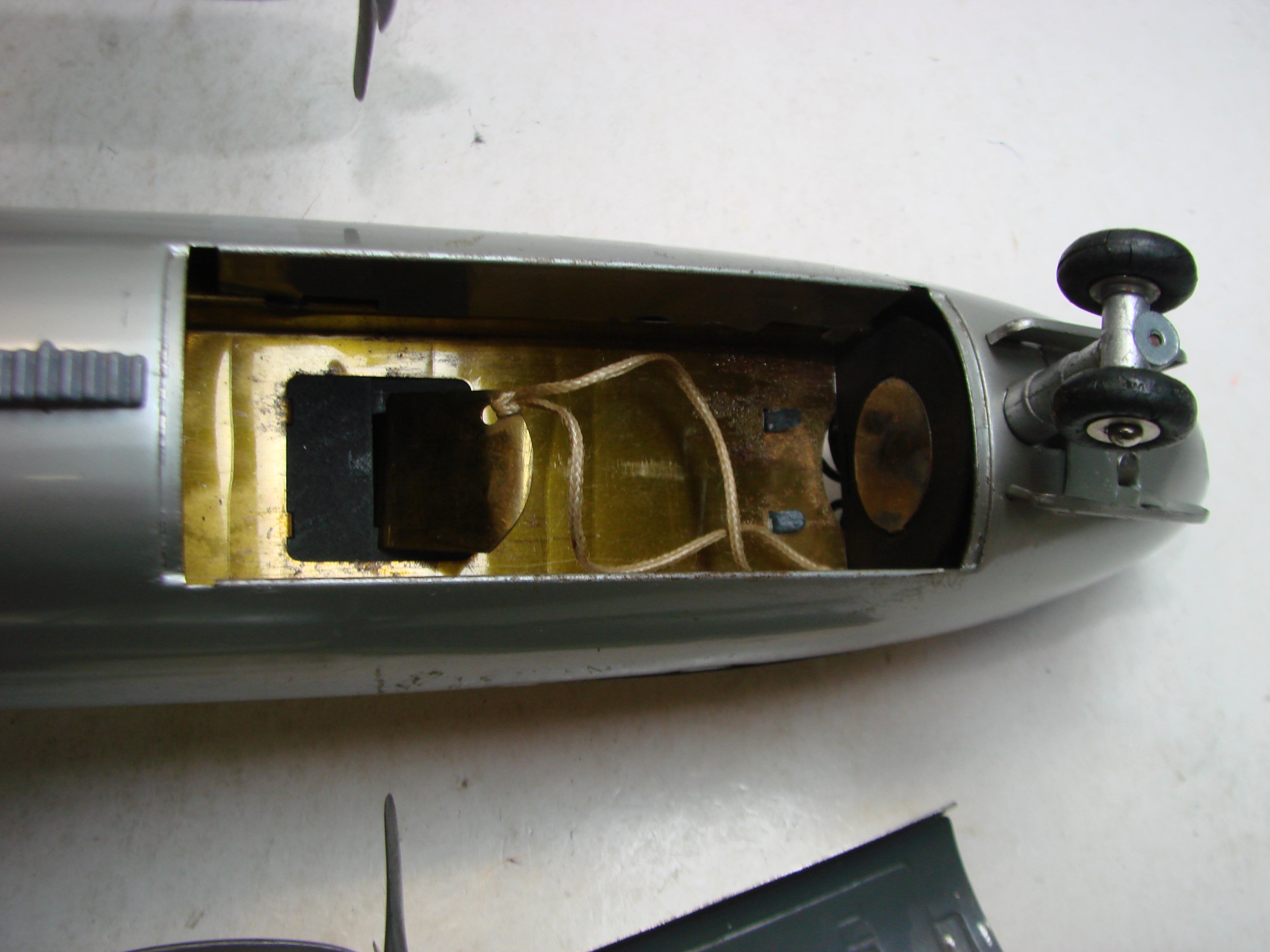 SE1 - Schuco, Elektro Radiant 5600, Blech Flugzeug, Swissair, ovp, von 1954