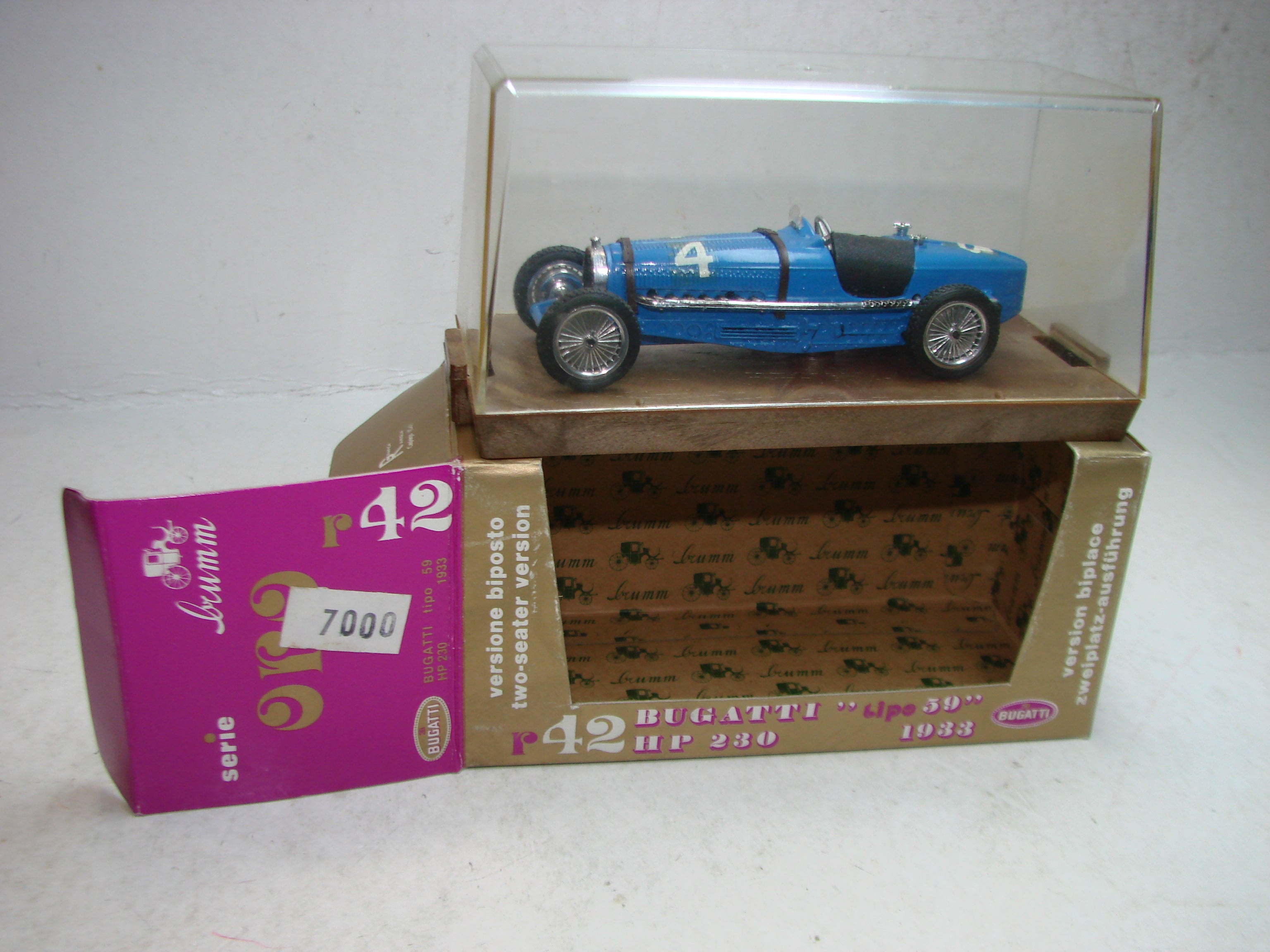 SE1 - Brumm ORO, r42, 1:43, Bugatti Typ 59 ,blau, ovp, unbenutzt