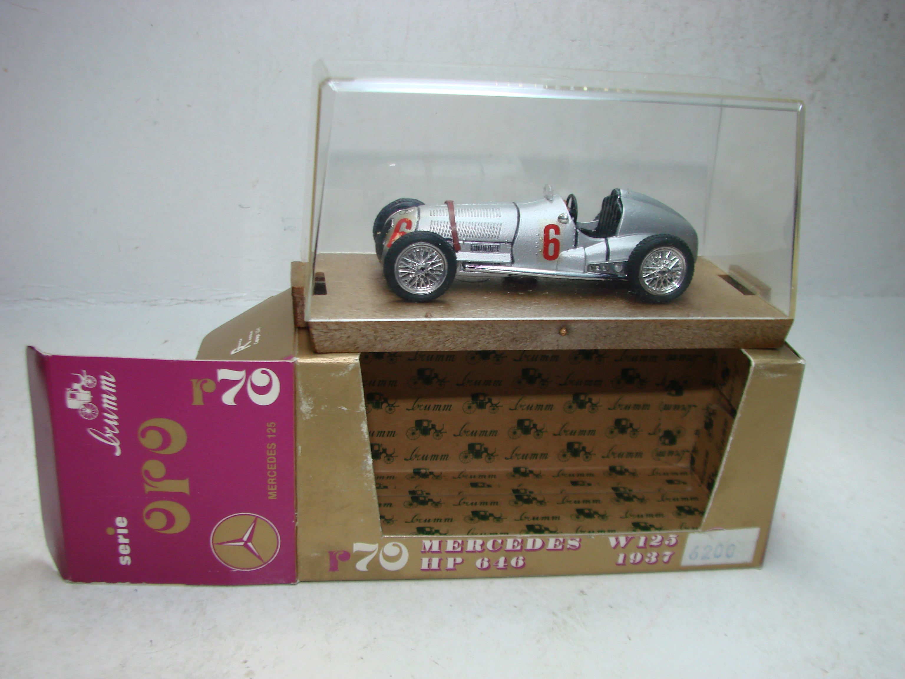 SE1 - Brumm ORO, r70, 1:43, Mercedes W 125 ( 6 ), ovp, unbenutzt