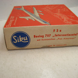 LB - Siku Plastik 1:250, F3a, Flugzeug, Boeing 707, Pan American, ovp, von 1954