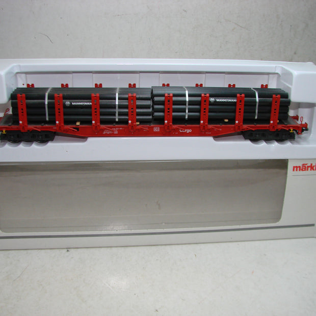 BU, Märklin, 47717, 4 Achs Rungenwagen Cargo, Mannesmann Röhren, ovp, 3.
