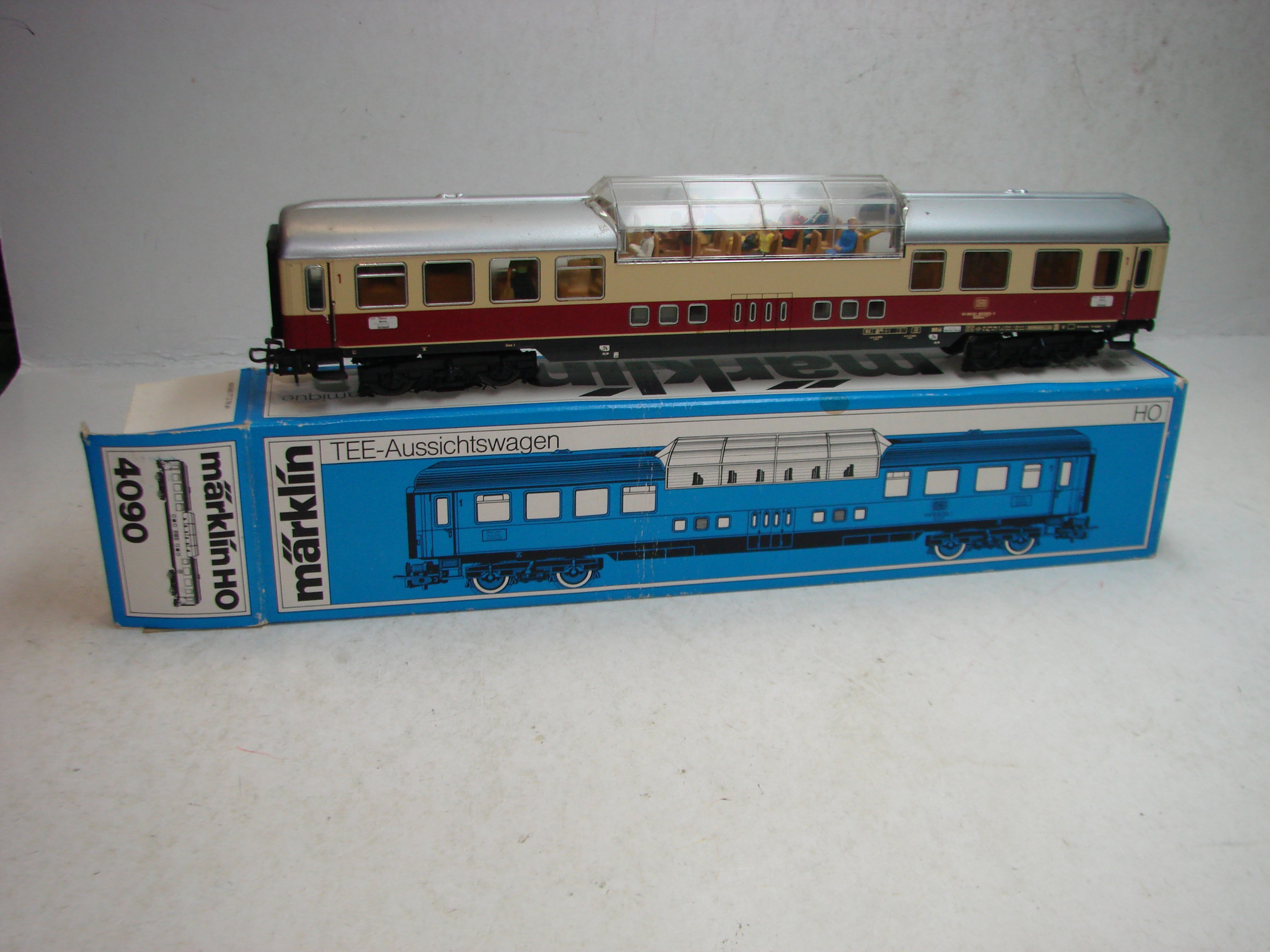 BU, Märklin, 4090, TEE-Ausichtswagen, Metall, mit Licht, ovp