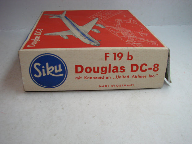 LB - Siku Plastik 1:250, F 19 b , Flugzeug, Douglas DC-8,United Airlines, ovp, von 1954