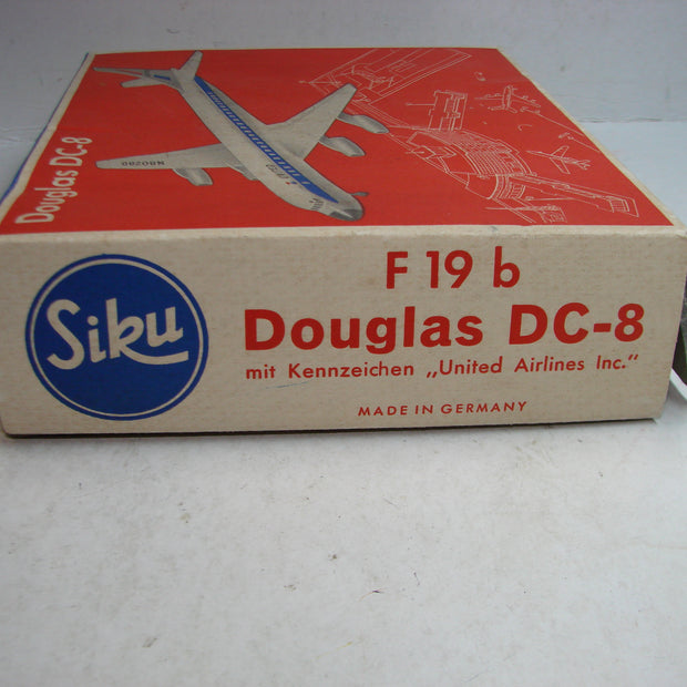 LB - Siku Plastik 1:250, F 19 b , Flugzeug, Douglas DC-8,United Airlines, ovp, von 1954