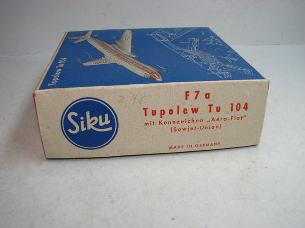 LB - Siku Plastik 1:250, F 7 a , Flugzeug, Tupolew Tu 104, CCCP, ovp, von 1954