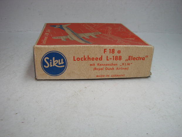 LB - Siku Plastik 1:250, F 18 a, Lockheed L-188, Electra, "Dutch Airlines" ,ovp, von 1954