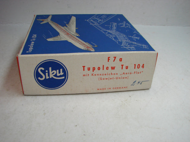 LB - Siku Plastik 1:250, F 7 a, Tupolew Tu 104, Aero Flot, CCCP,ovp, von 1954
