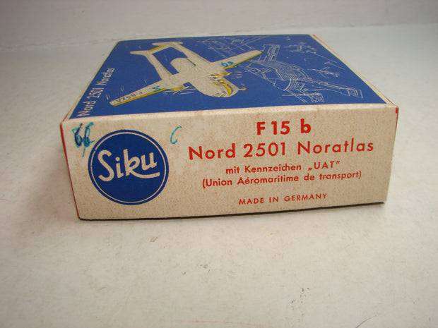 LB - Siku Plastik 1:250, F 15 b, Nord 2501 Noratlas, "UAT",ovp, von 1954