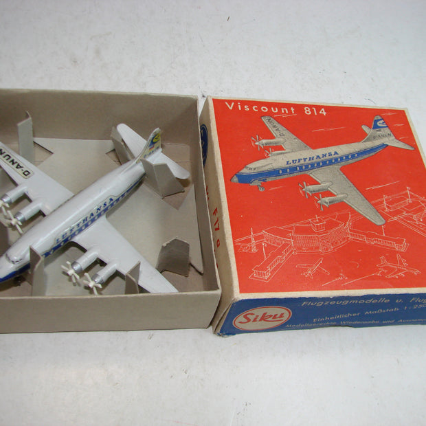 LB - Siku Plastik 1:250, F 17 a , Viscount 814, "Lufthansa",ovp, von 1954