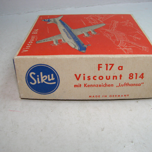 LB - Siku Plastik 1:250, F 17 a , Viscount 814, "Lufthansa",ovp, von 1954
