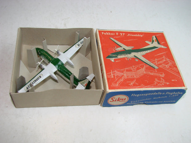 LB - Siku Plastik 1:250, F 16 b , Fokker F 27, "Frindship", AL ,ovp, von 1954