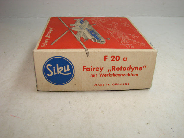 LB - Siku Plastik 1:250, F 20 a , Fairey, "Rotodyne", Werkskennzeichen ,ovp, von 1954