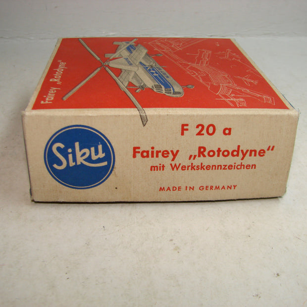 LB - Siku Plastik 1:250, F 20 a , Fairey, "Rotodyne", Werkskennzeichen ,ovp, von 1954