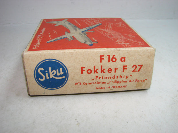 LB - Siku Plastik 1:250, F 16 a , Fokker F 27, "Friendship", PAF ,ovp, von 1954