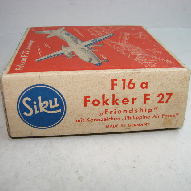 LB - Siku Plastik 1:250, F 16 a , Fokker F 27, "Friendship", PAF ,ovp, von 1954