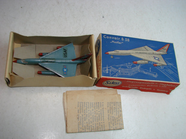 LB - Siku Plastik 1:250, F 13 a , Convair B 58, "Hustler", USAF ,ovp, von 1954