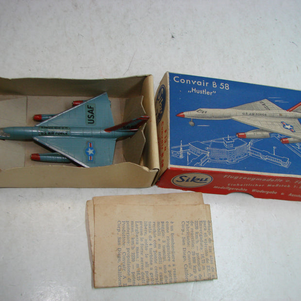 LB - Siku Plastik 1:250, F 13 a , Convair B 58, "Hustler", USAF ,ovp, von 1954