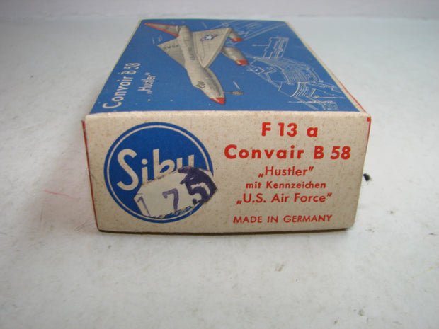 LB - Siku Plastik 1:250, F 13 a , Convair B 58, "Hustler", USAF ,ovp, von 1954