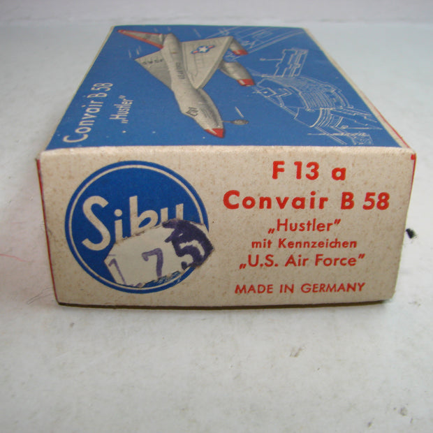 LB - Siku Plastik 1:250, F 13 a , Convair B 58, "Hustler", USAF ,ovp, von 1954
