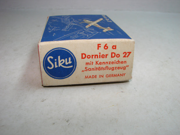 LB - Siku Plastik 1:250, F 6 a, Dornier Do 27, "Sanitätsflugzeug" ,ovp, von 1954