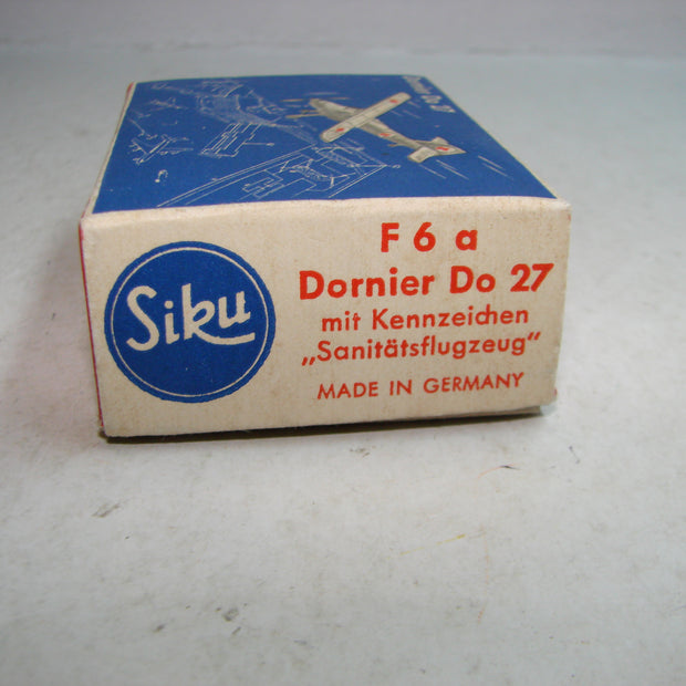 LB - Siku Plastik 1:250, F 6 a, Dornier Do 27, "Sanitätsflugzeug" ,ovp, von 1954