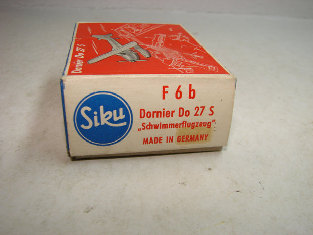 LB - Siku Plastik 1:250, F 6 b, Dornier Do 27 S, "Schwimmerflugzeug" ,ovp, von 1954