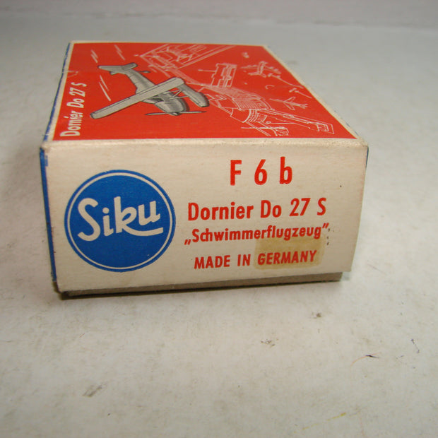 LB - Siku Plastik 1:250, F 6 b, Dornier Do 27 S, "Schwimmerflugzeug" ,ovp, von 1954