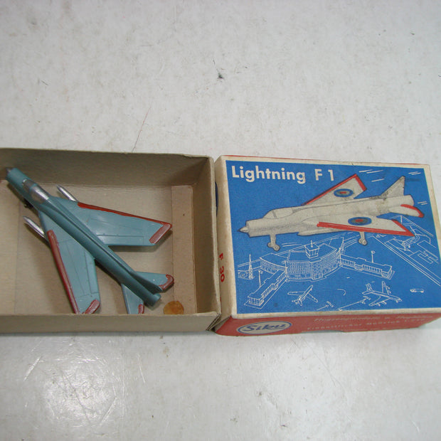 LB - Siku Plastik 1:250, F 30, Lightning F1, "Royal Air Force" ,ovp, von 1954