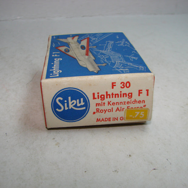 LB - Siku Plastik 1:250, F 30, Lightning F1, "Royal Air Force" ,ovp, von 1954