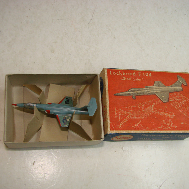 LB - Siku Plastik 1:250, F 11 b, Lockheed F 104, "Starfighter", USAF ,ovp, von 1954