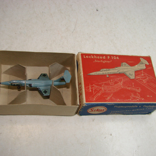 LB - Siku Plastik 1:250, F 11 a, Lockheed F 104. " Starfighter", Bundeswehr ovp, von 1954