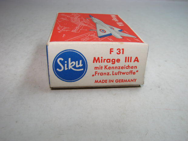 LB - Siku Plastik 1:250, F 31, Mirage III A, "Franz. Luftwaffe" ovp, von 1954