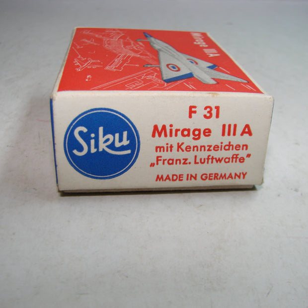 LB - Siku Plastik 1:250, F 31, Mirage III A, "Franz. Luftwaffe" ovp, von 1954