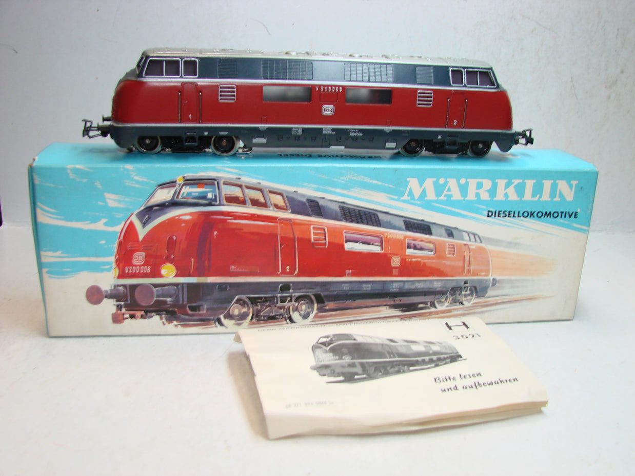 KL7, Märklin, 3021, Diesellok BR V 200 056, von 1966, ovp, Neuwertig