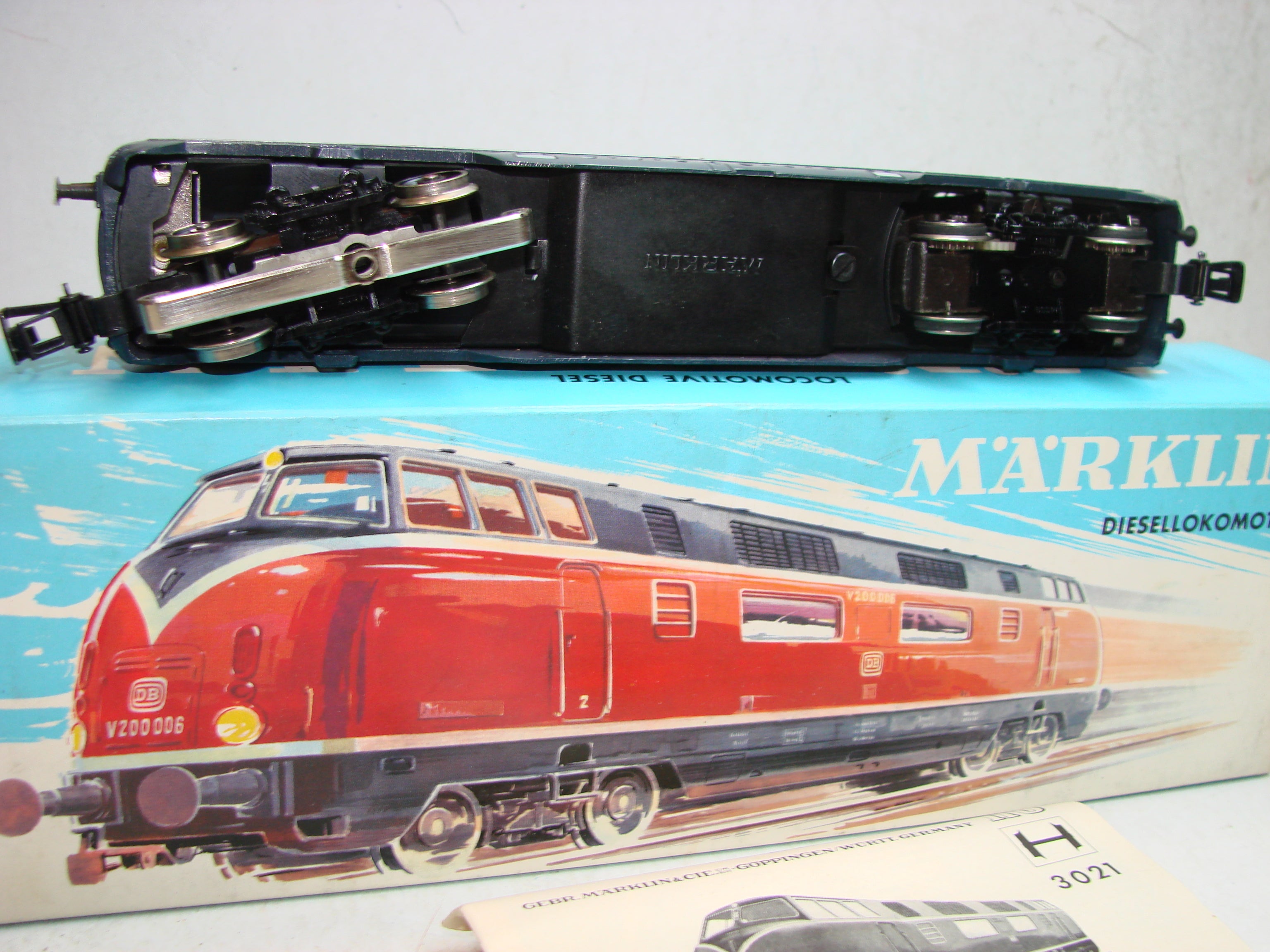 KL7, Märklin, 3021, Diesellok BR V 200 056, von 1966, ovp, Neuwertig