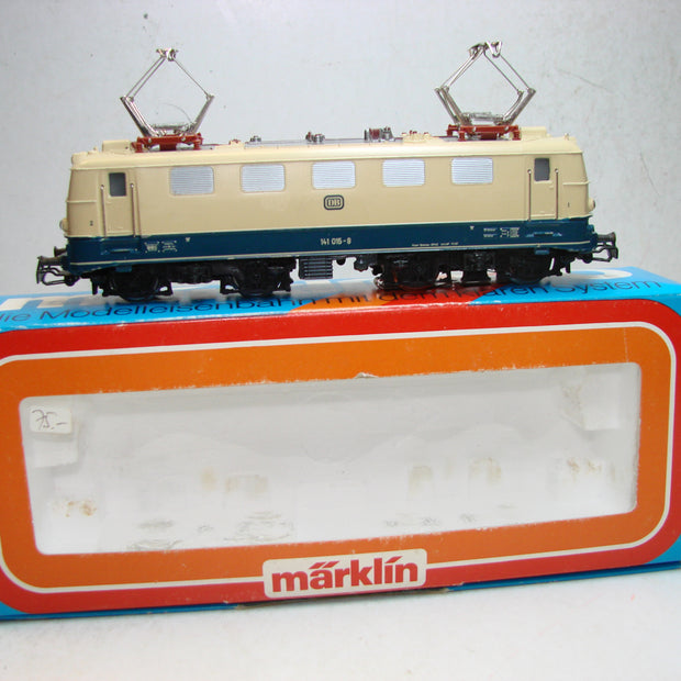 KL7, Märklin, 3034, E-Lok BR 141 015-8, türkis/beige, ovp, top