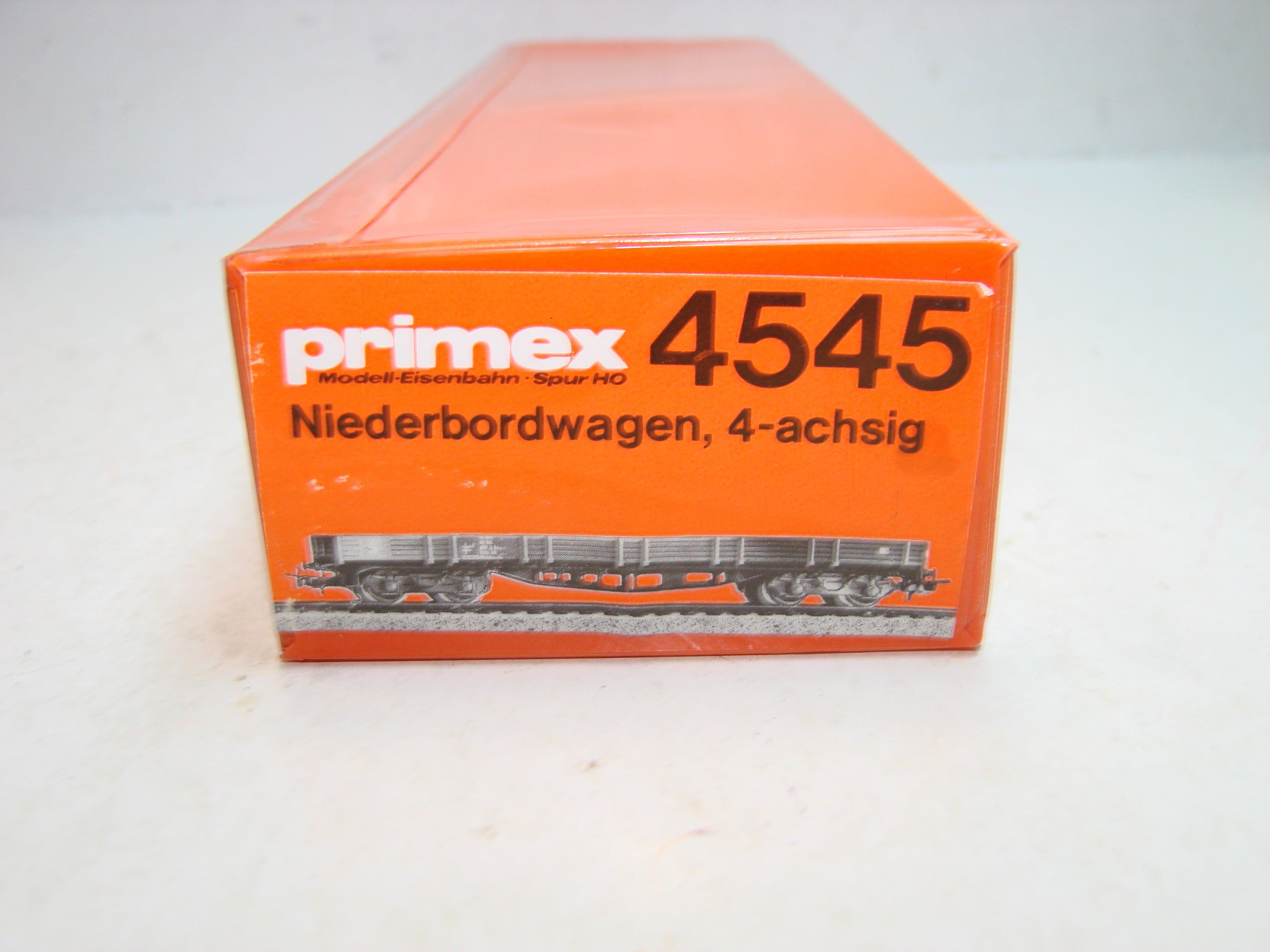 KL7, Märklin Primex, 4545, 4 Achsiger Niederbordwagen, ungeöffnete OVP, Neuwertig...1