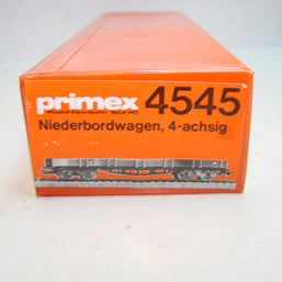 KL7, Märklin Primex, 4545, 4 Achsiger Niederbordwagen, ungeöffnete OVP, Neuwertig...1