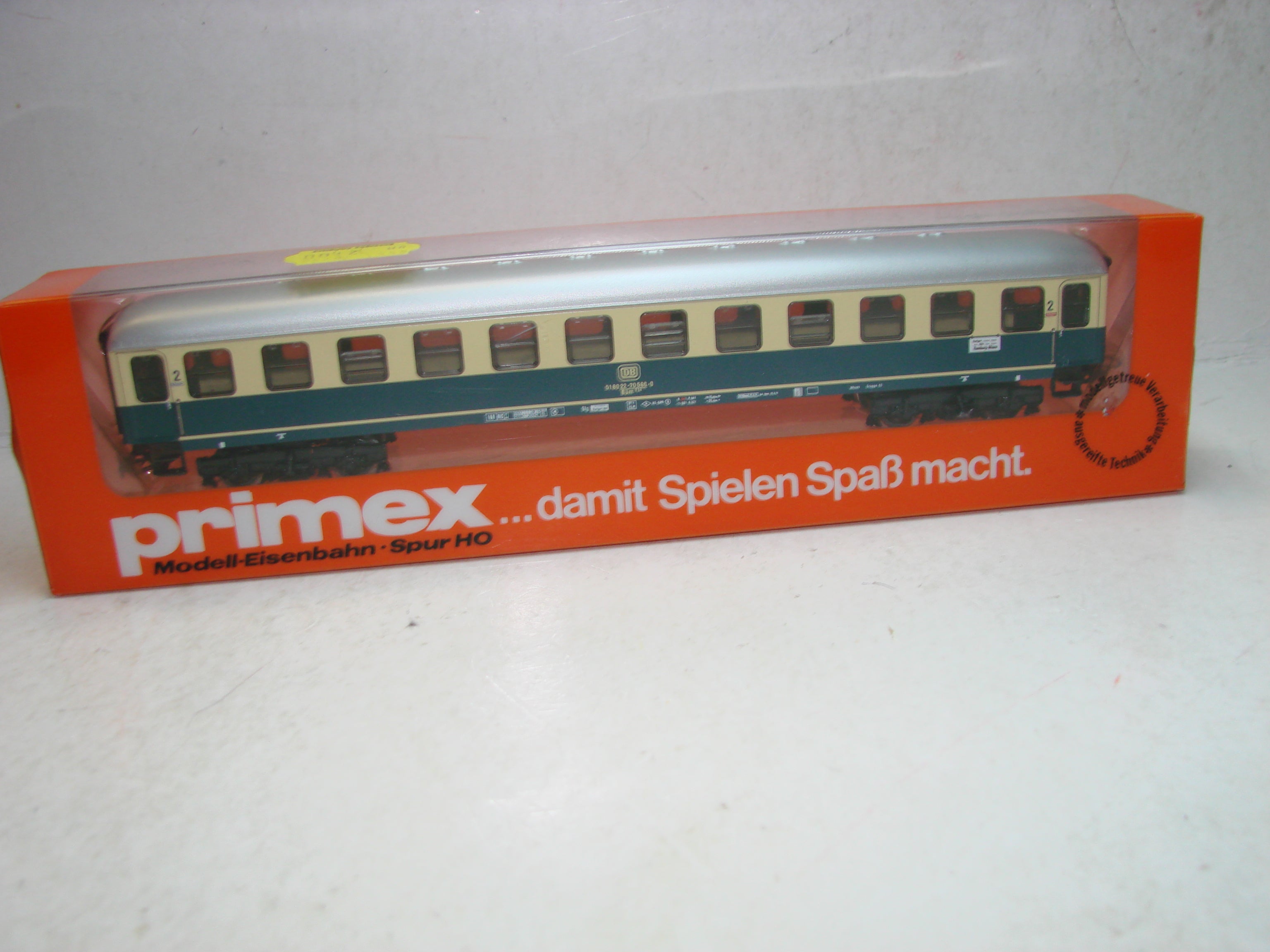 KL7, Märklin Primex, 4198, D-Zug-Wagen, 2. Klasse, türkis/beige, ungeöffnete OVP, Neuwertig..1