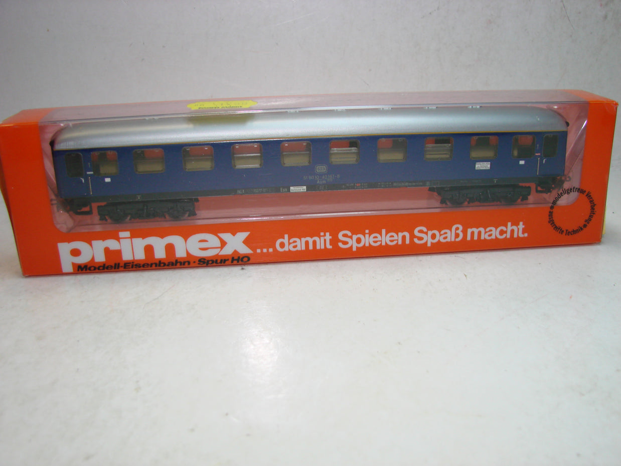 KL7, Märklin Primex, 4011, D-Zug-Personenwagen, blau, 1. Klasse,  ungeöffnete OVP, Neuwertig