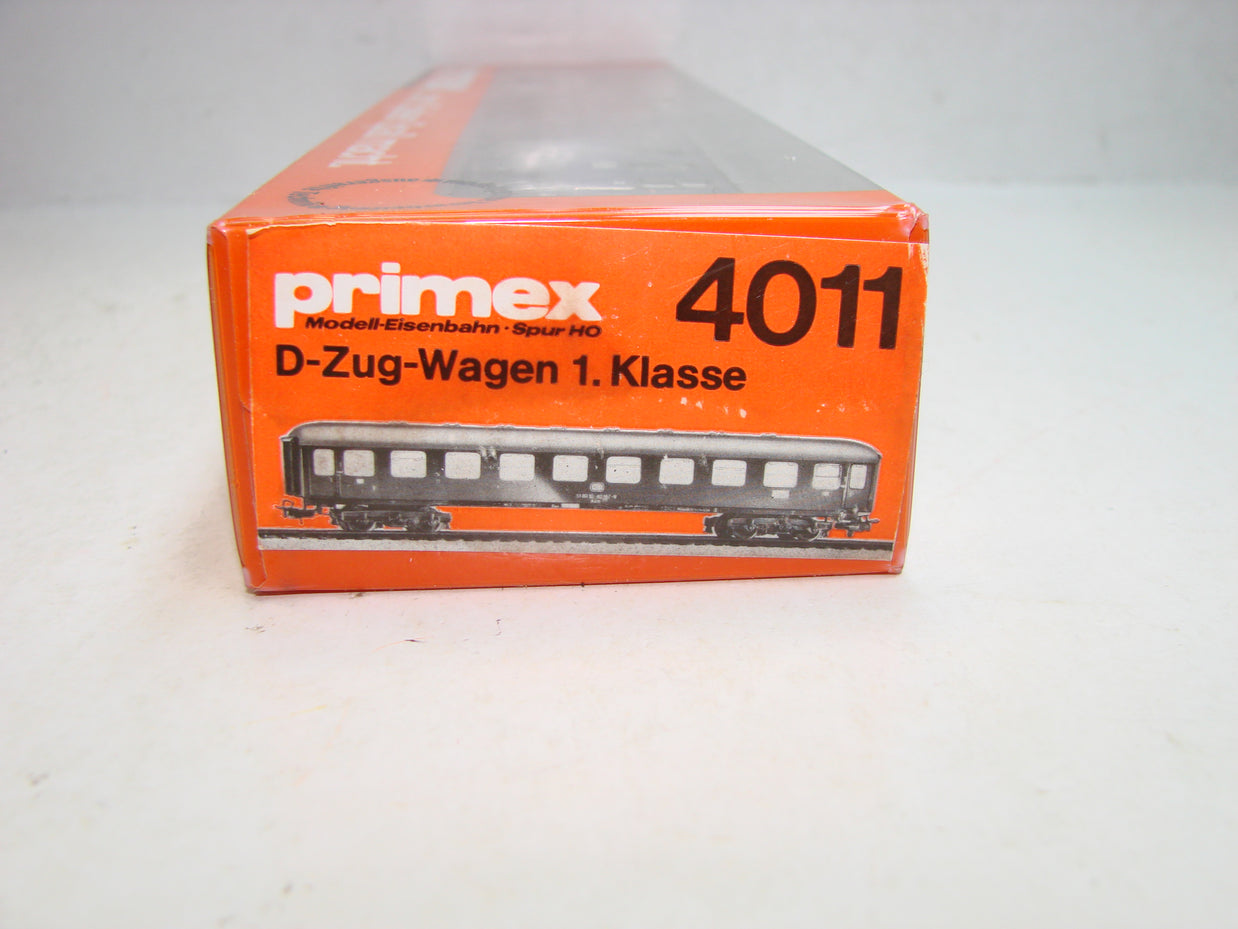 KL7, Märklin Primex, 4011, D-Zug-Personenwagen, blau, 1. Klasse,  ungeöffnete OVP, Neuwertig