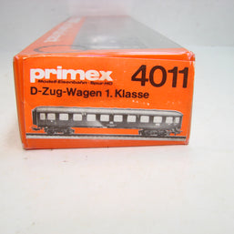 KL7, Märklin Primex, 4011, D-Zug-Personenwagen, blau, 1. Klasse,  ungeöffnete OVP, Neuwertig